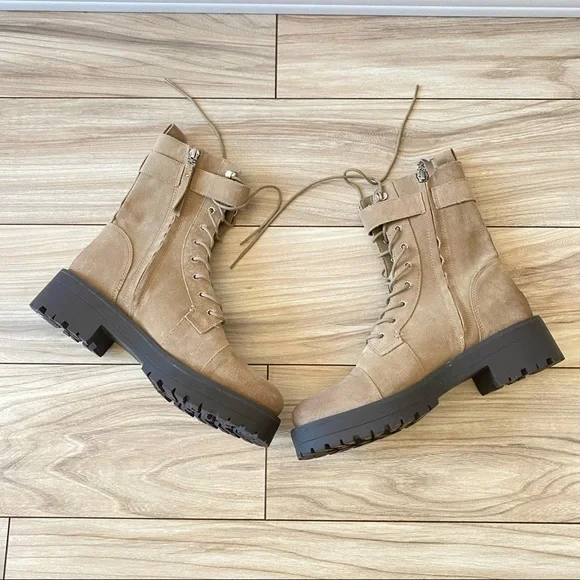 Sam Edelman || NWOB || Junip Buckle Suede Combat Boots - Picture 3 of 6